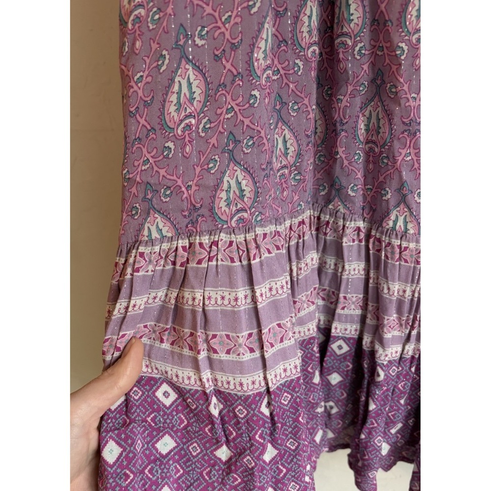 Spell & The Gypsy Lilac Oracle Boho Midi Maxi Skirt M NWT Luxury Bohemian - Picture 9 of 13